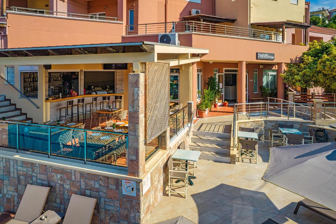 Theos Village Apartments Kato Daratso Exteriér fotografie