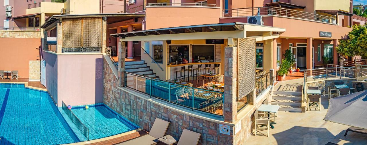Theos Village Apartments Kato Daratso Exteriér fotografie