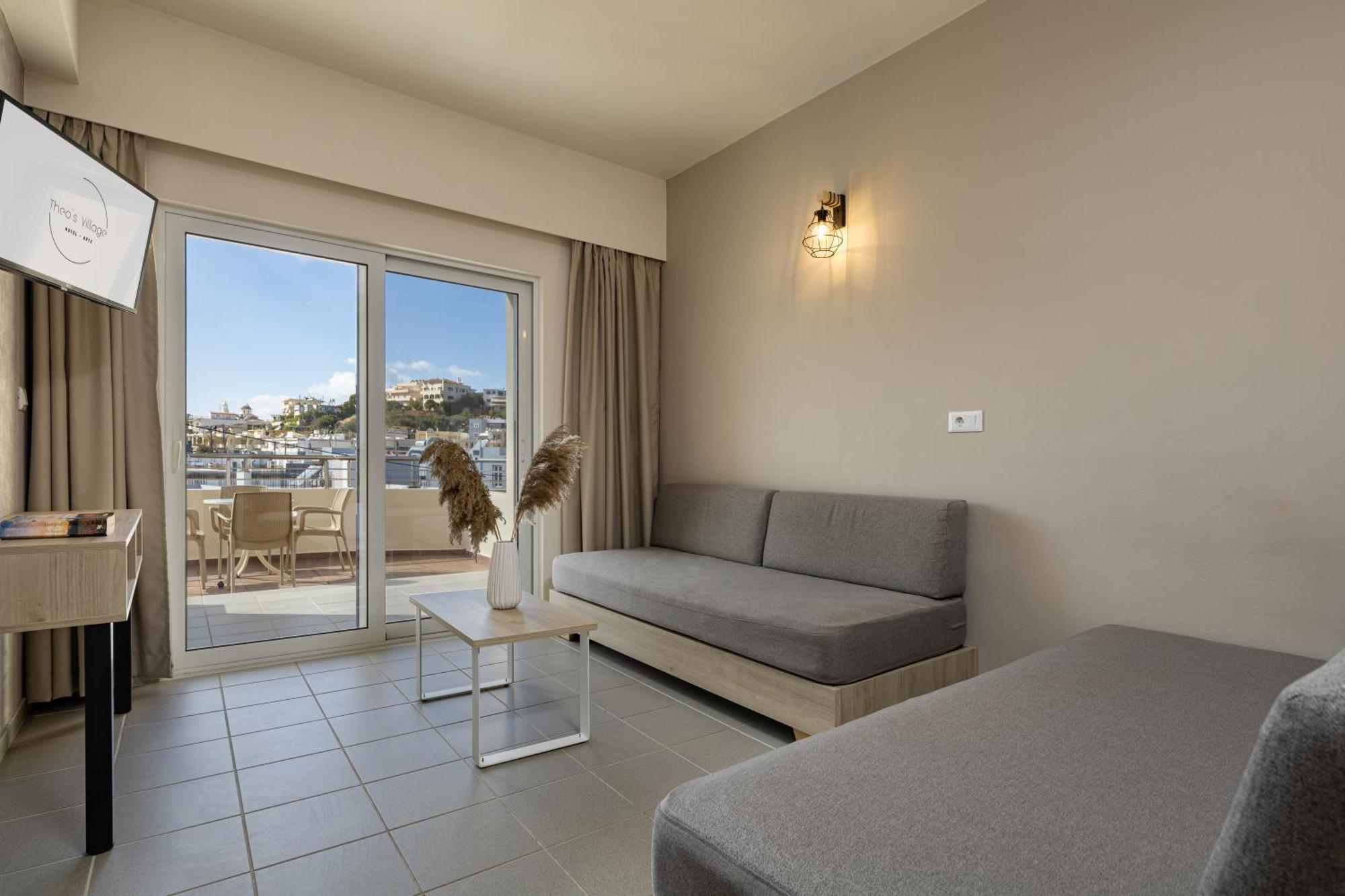 Theos Village Apartments Kato Daratso Exteriér fotografie